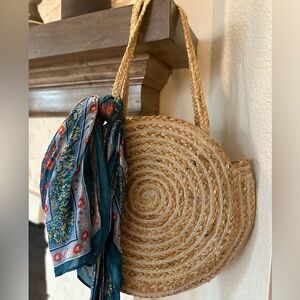 Rachel Zoe Jute Round Shoulder bag